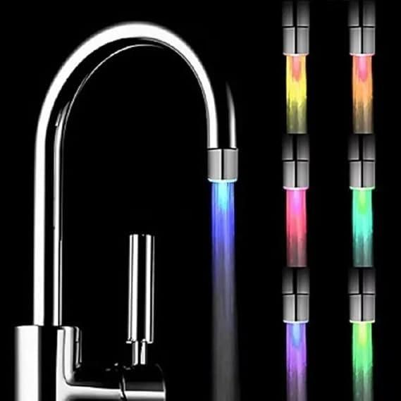 Color change faucet
